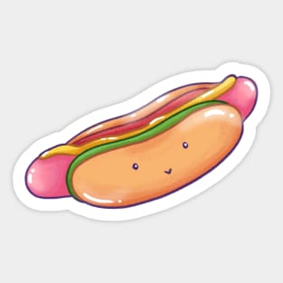 hot dog gummy Sticker